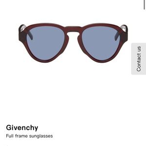 Givenchy Burgundy and Blue Sunglasses